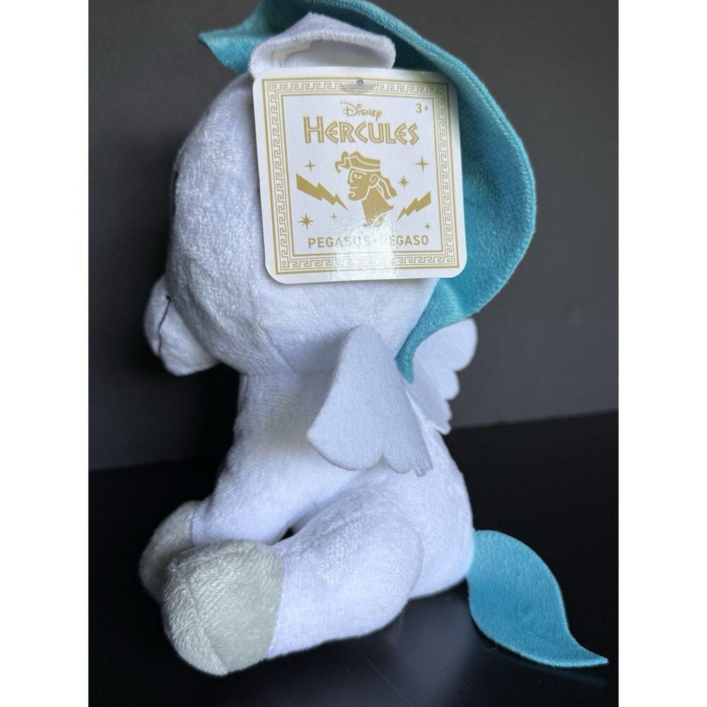 Disney Hercules Pegasus Plush White Winged Horse Just Play 2023 NWT 8” - Picture 4 of 7
